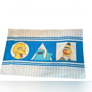 Vintage Sesame Street Pillow Case Shapes Big Bird Cookie Monster Oscar Character